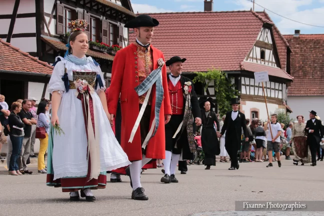 France, Alsace, Seebach, Streisselhochzeit, Mariage au bouquet, Cortège, Alsace et Moi, Pixanne Photographies