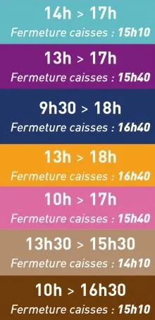Horaires Volerie des Aigles 2025.2