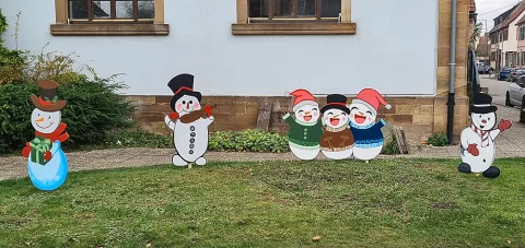 France, Alsace, Noël en Alsace, Altorf, Décorations du village, Bonhomme de Neige, Alsace et Moi, Pixanne Photographies