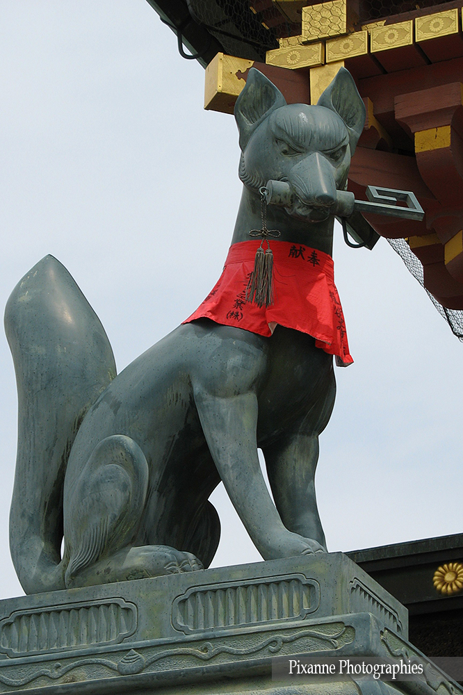 Asie, Japon, Kyoto, Fushimi Inari, Kitsuné, Renard, Souvenirs de Voyages, Pixanne Photographies