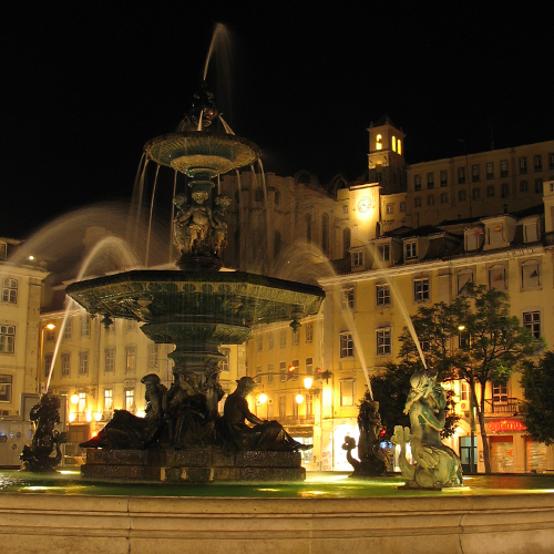 Europe, Portugal, Lisbonne, Rossio, Praça Dom Pedro IV, souvenirs de voyages, pixanne photographies