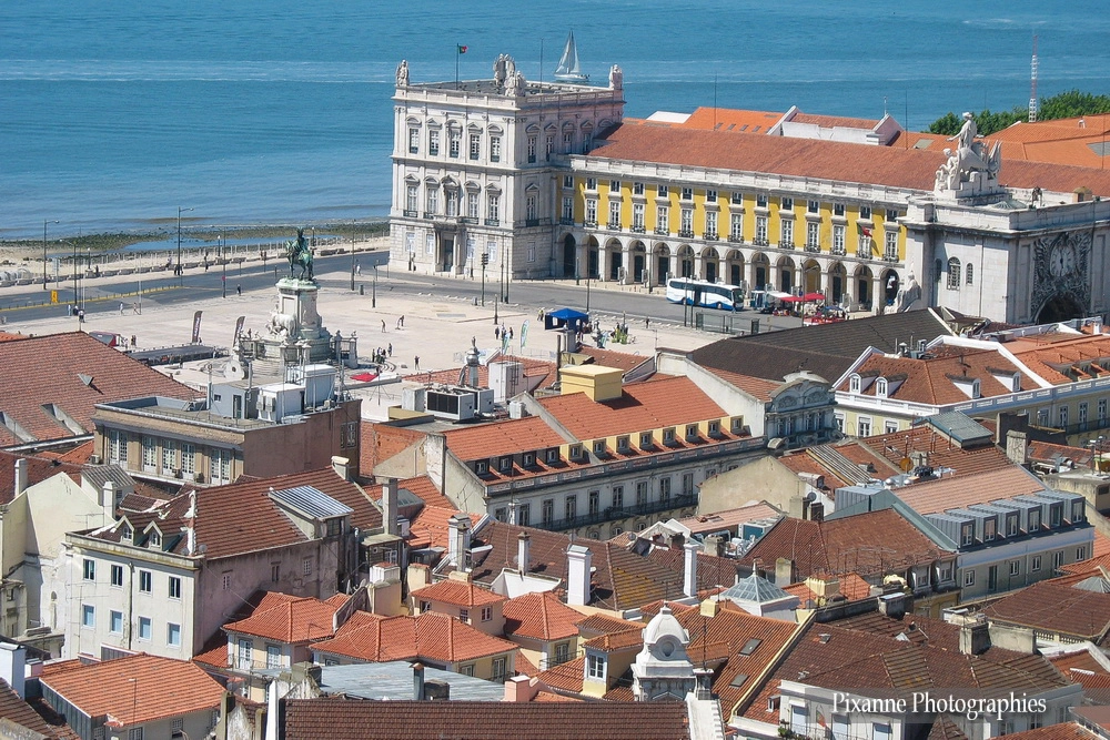 Europe, Portugal, Lisbonne, Château Saint Georges, Vue sur la Ville, Souvenirs de Voyages, Pixanne Photographies