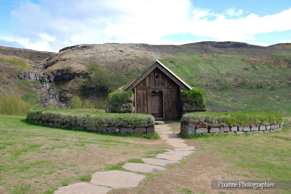 Europe, Islande, Cercle d'Or, Ferme de Stöng, thjodveldisbaerinn, Þjóðveldisbærinn,Souvenirs de Voyages, Pixanne Photographies