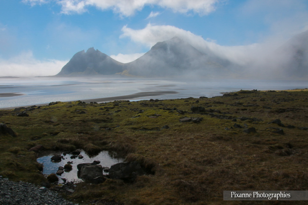 Europe, Islande, Vesturhorn, Battmann mountain, Souvenirs de Voyages, Pixanne Photographies