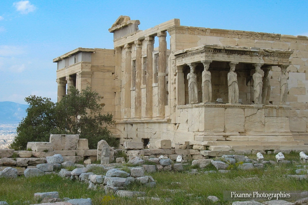 Europe, Grèce, Attique, Athènes, Acropole, Erechteion, Souvenirs de Voyages, Pixanne Photographies