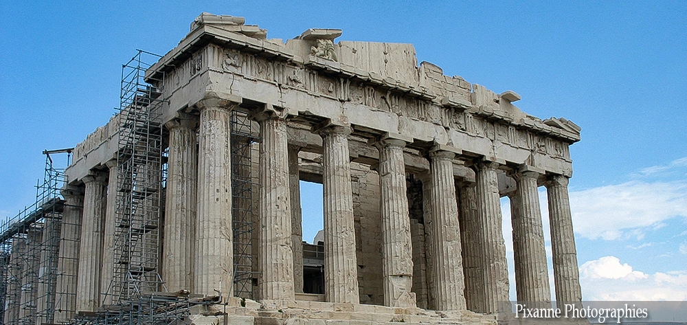 Europe, Grèce, Attique, Athènes, Acropole, Parthénon, Souvenirs de voyages, Pixanne Photographies