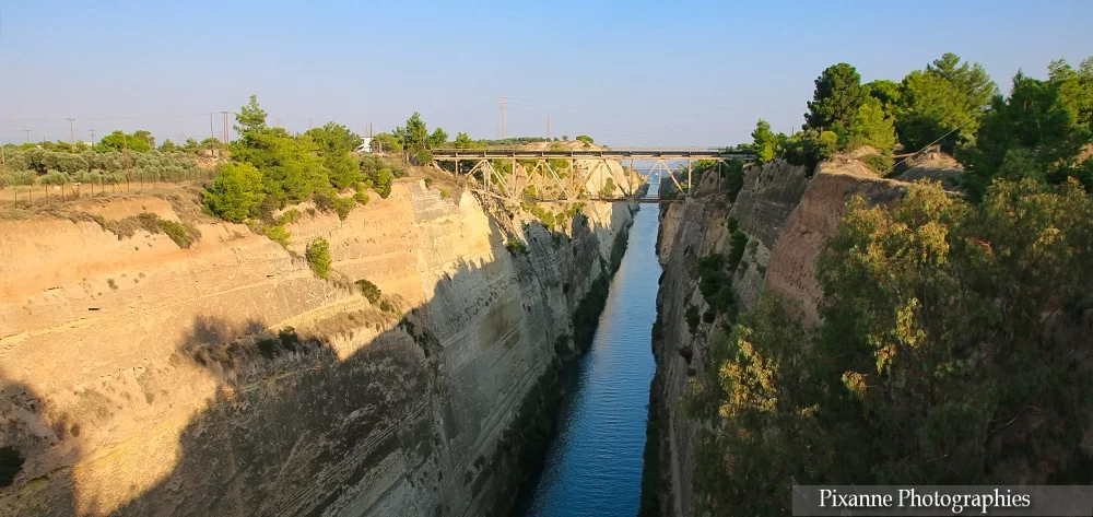 Europe, Grèce, Péloponnèse, Canal de Corinthe, Souvenirs de Voyages, Pixanne Photographies