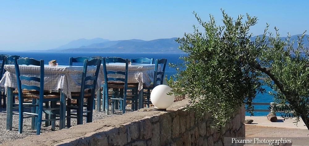 Europe, Grèce, Péloponnèse, Elafonisos, Taverne, Souvenirs de Voyages, Pixanne Photographies