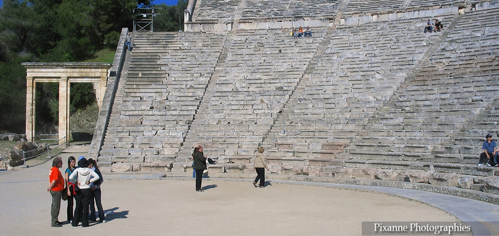 Europe, Grèce, Péloponnèse, Epidaure, Théatre, Souvenirs de Voyages, Pixanne Photographies
