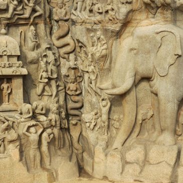 Les Mandapams de Mahabalipuram * Arjuna’s Penance ou La Descente du Gange