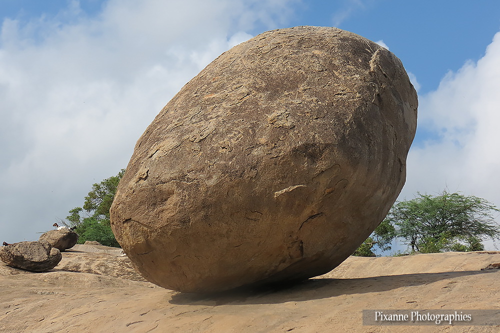 Asie, Inde du Sud, Tamil Nadu, Mahabalipuram, Krishna s Butter Ball, Souvenirs de Voyages, Pixanne Photographies