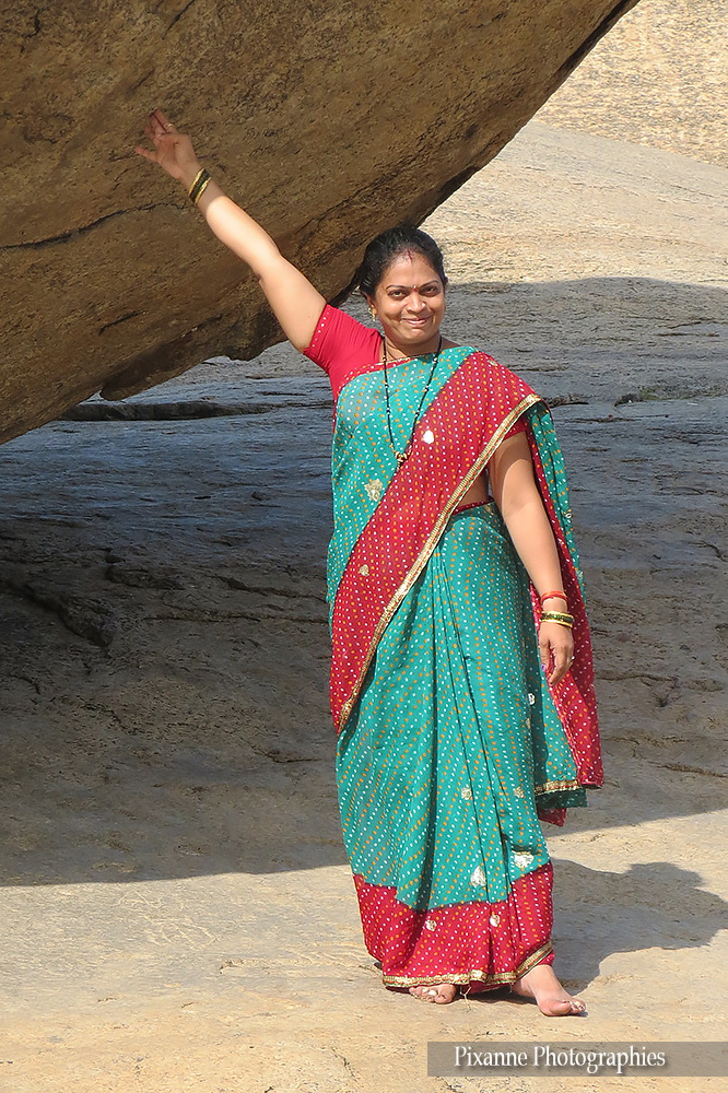 Asie, Inde du Sud, Tamil Nadu, Mahabalipuram, Krishna s Butter Ball, Souvenirs de Voyages, Pixanne Photographies