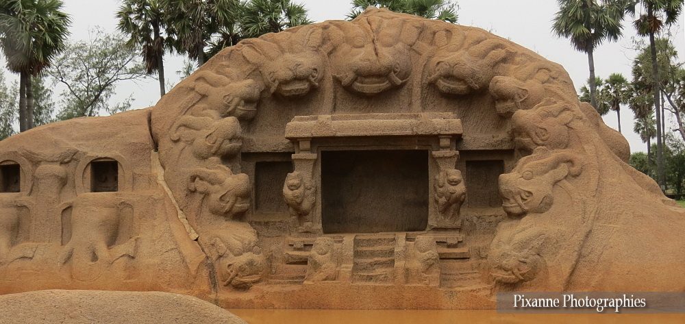Asie, Inde du Sud, Tamil Nadu, Mahabalipuram, Tiger Cave, Souvenirs de Voyages, Pixanne Photographies