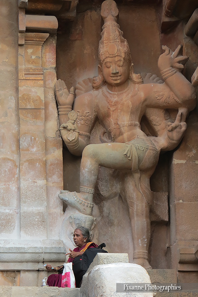 Asie, Inde du Sud, Tamil Nadu, Thanjavur, Tanjore, Brihadishvara Temple, Dvarapala, Souvenirs de Voyages, Pixanne Photographies
