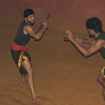 Kalaripayattu au Kadathanadan Kalari Center à Thekkady