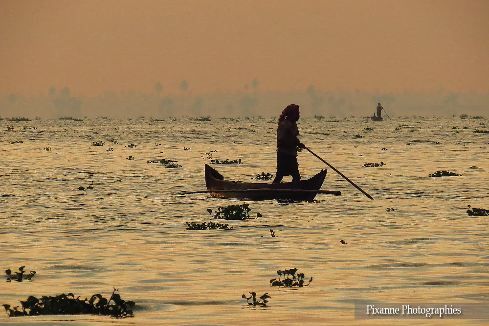 Asie, Inde du Sud, Kerala, Backwaters, Lac Vembanad, Souvenirs de Voyages, Pixanne Photographies
