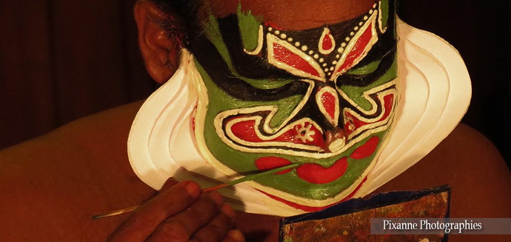 Asie, Inde du Sud, Kerala, Fort Kochi, Cochin, Kathakali, Keechaka Vadham, Souvenirs de Voyages, Pixanne Photographies