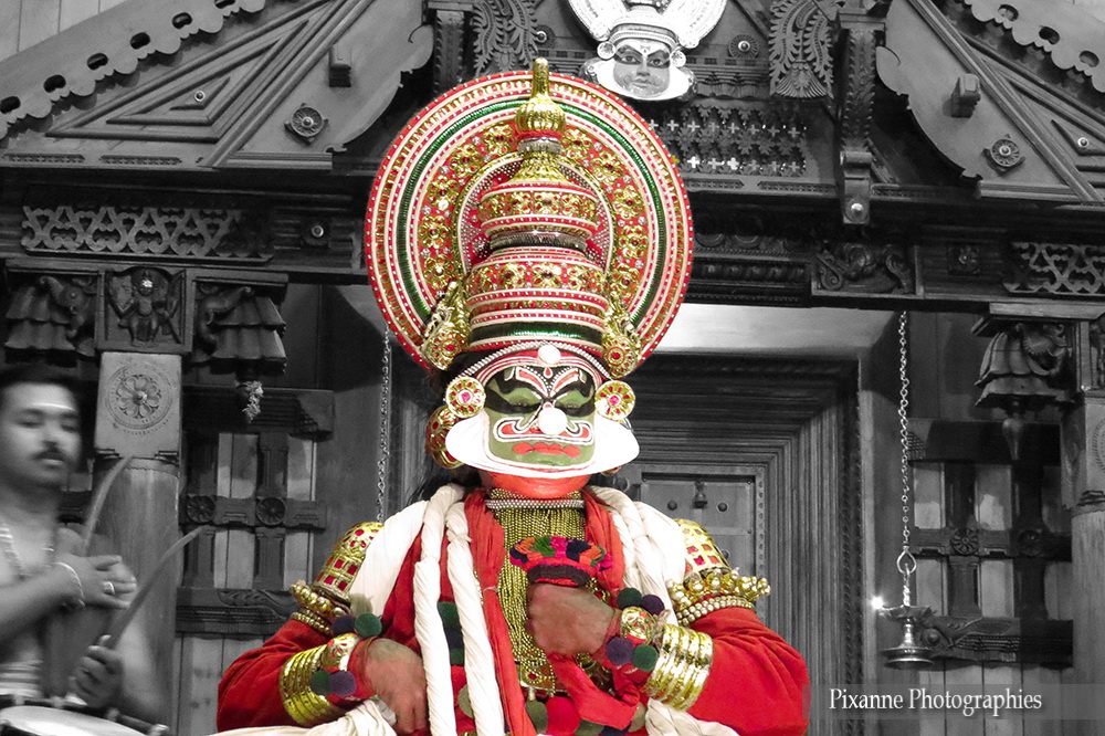 Asie, Inde du Sud, Kerala, Fort Kochi, Cochin, Kathakali, Keechaka Vadham, Souvenirs de Voyages, Pixanne Photographies