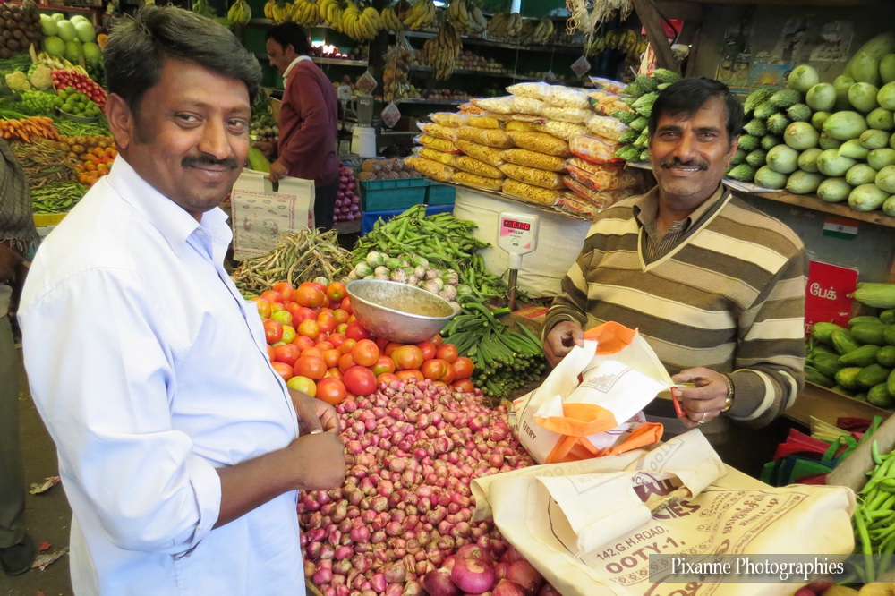 Asie, Inde du Sud, Tamil Nadu, Ooty, Marché, Souvenirs de Voyages, Pixanne Photographies