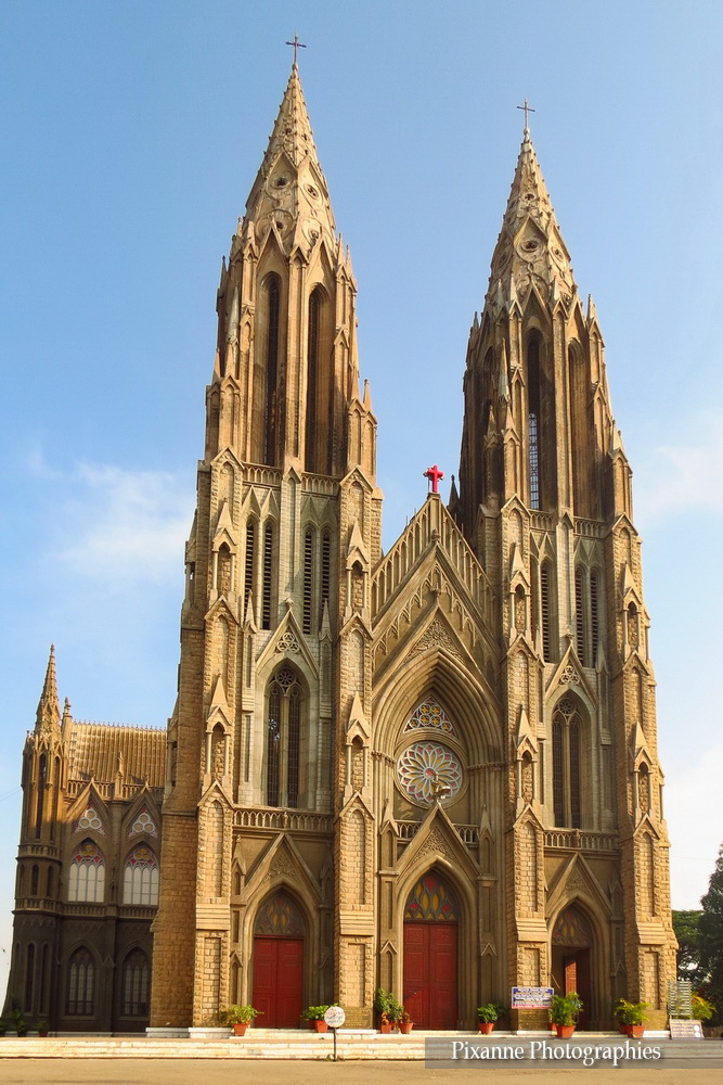 Asie, Inde du Sud, Karnataka, Mysore, Eglise Sainte Philomena, Souvenirs de Voyages, Pixanne Photographies