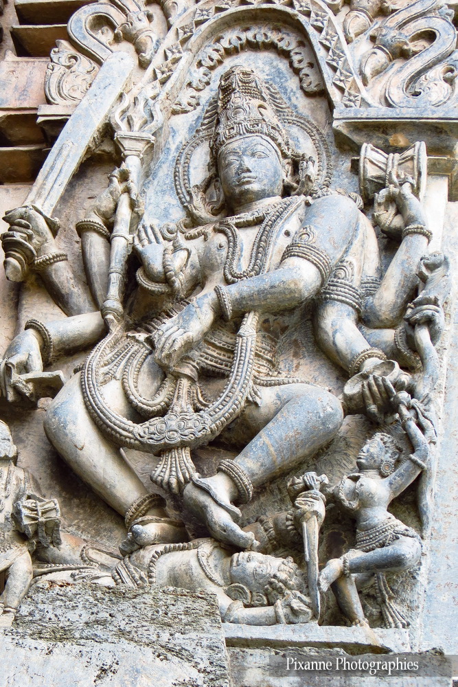 Asie, Inde du Sud, Karnataka, Belur, Chennakesava Temple, Shiva Nataraja, Souvenirs de Voyages, Pixanne Photographies
