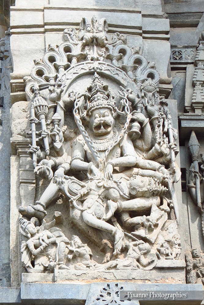 Asie, Inde du Sud, Karnataka, Belur, Chennakesava Temple, Vishnu Narasimha, Souvenirs de Voyages, Pixanne Photographies