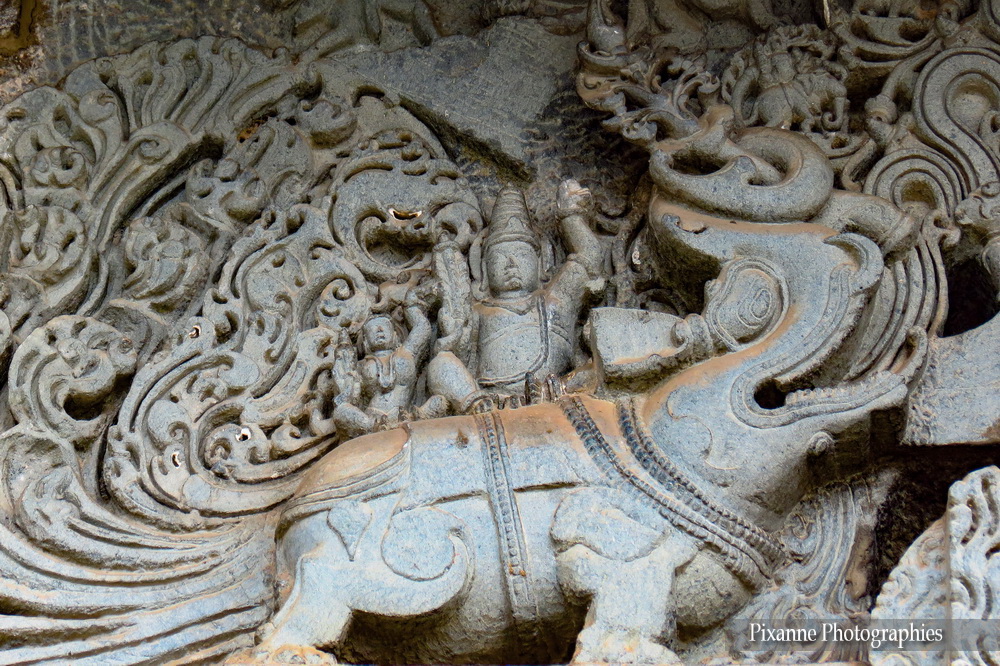 Asie, Inde du Sud, Karnataka, Belur, Chennakesava Temple, Makara, Souvenirs de Voyages, Pixanne Photographies