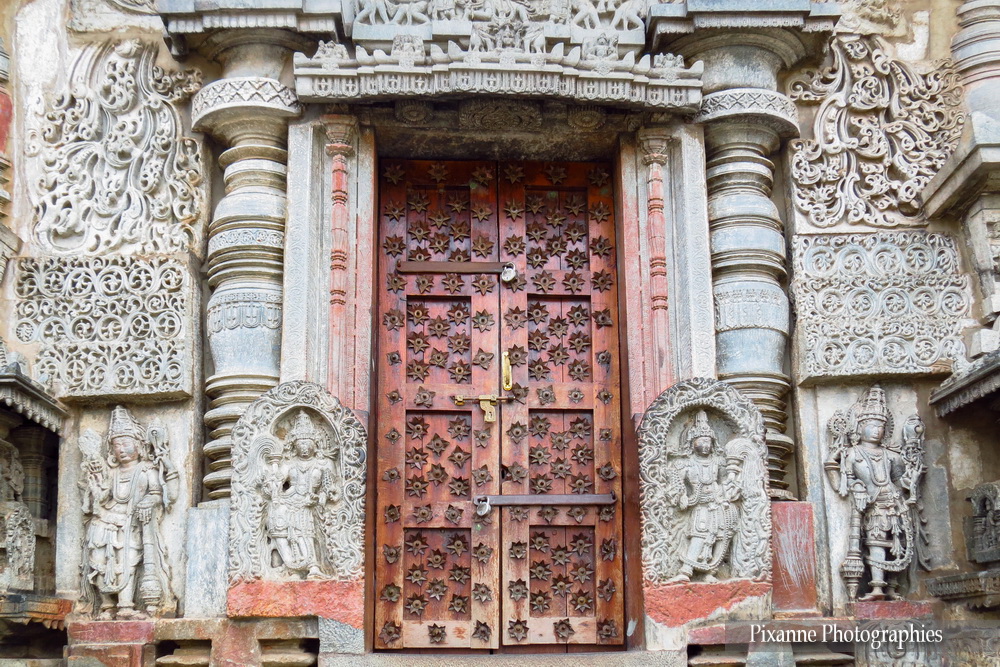 Asie, Inde du Sud, Karnataka, Belur Chennakesava Temple, Porte, Souvenirs de Voyages, Pixanne Photographies