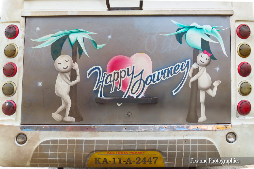 Asie, Inde du Sud, Karnataka, Belur, Bus, Souvenirs de Voyages, Pixanne Photographies