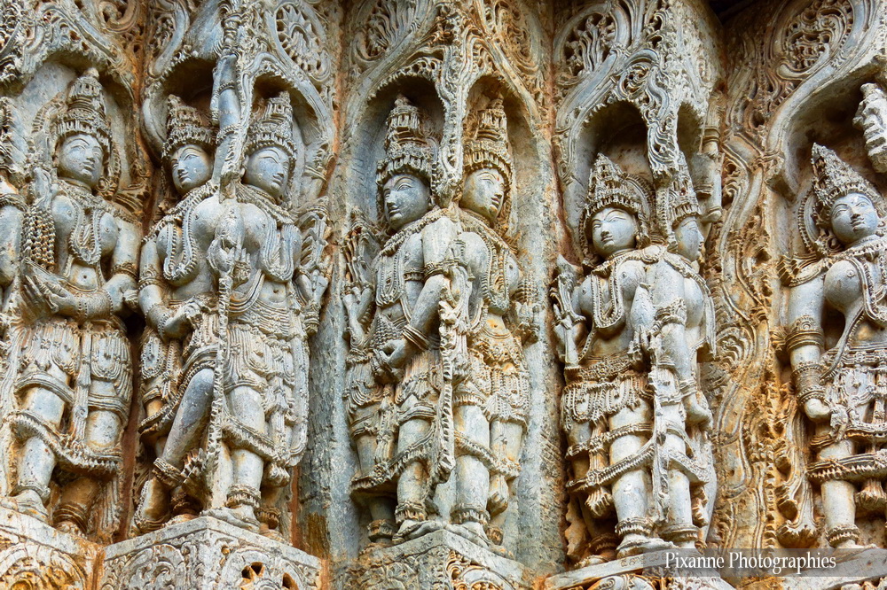 Asie, Inde du Sud, Karnataka, Halebidu, Hoysaleswara Temple, Statues, Souvenirs de Voyages, Pixanne Photographies