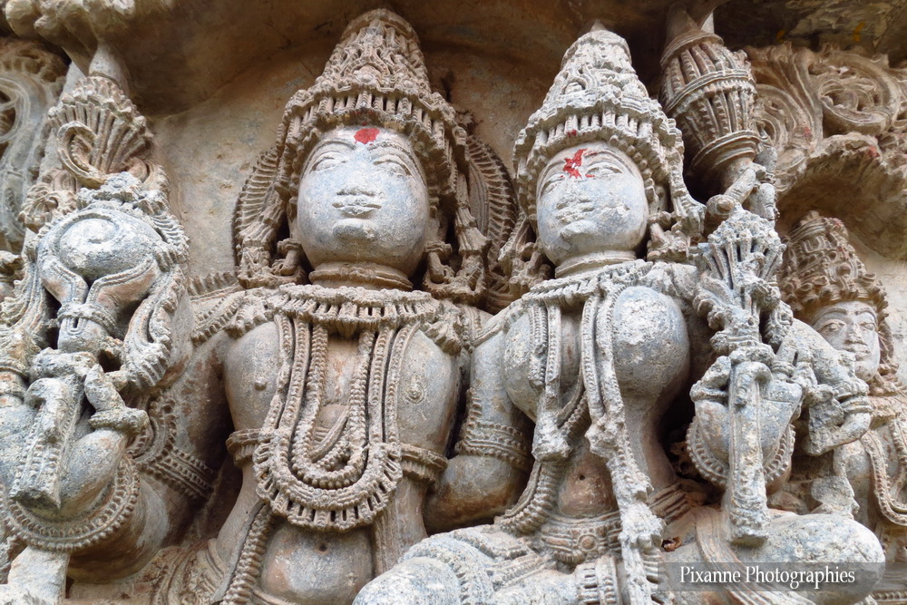 Asie, Inde du Sud, Karnataka, Javagal, Sri Lakshmi Narasimha Temple, Vishnu, Lakishma,  Souvenirs de Voyages, Pixanne Photographies