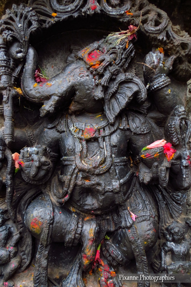 Asie, Inde du Sud, Karnataka, Javagal, Sri Lakshmi Narasimha Temple, Ganesh, Souvenirs de Voyages, Pixanne Photographies