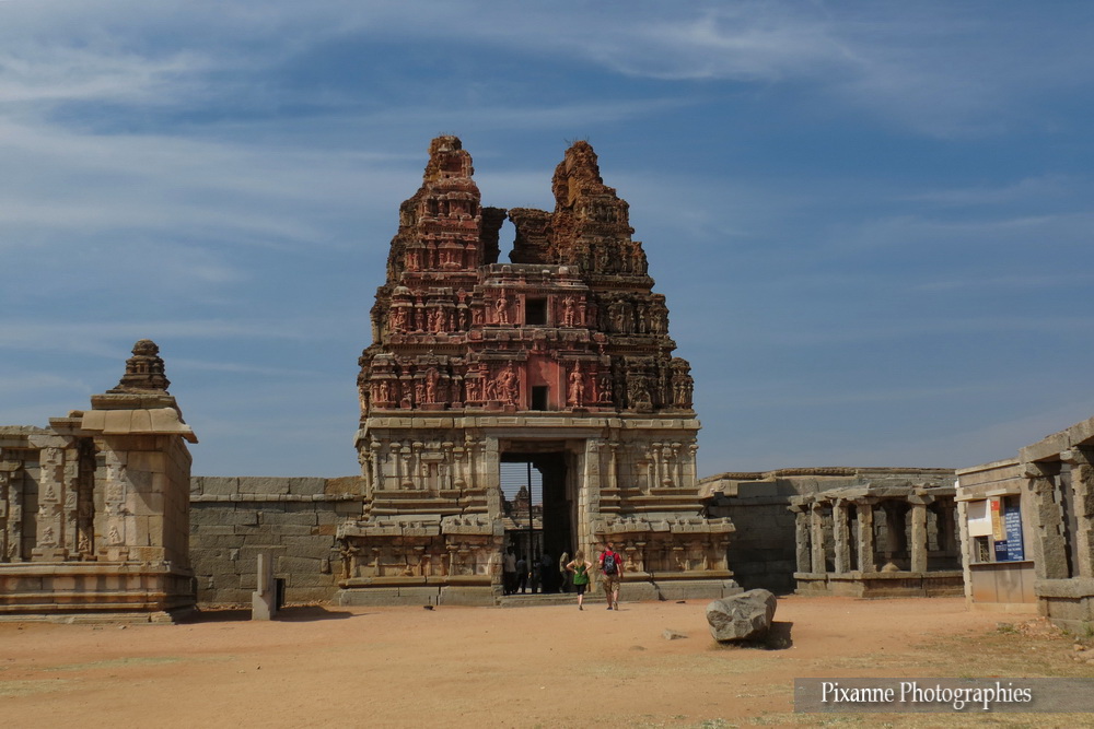 Asie, Inde du Sud, Karnataka, Hampi, Vijya Vittala Temple, Gopuram, Souvenir de Voyages, Pixanne Photographies