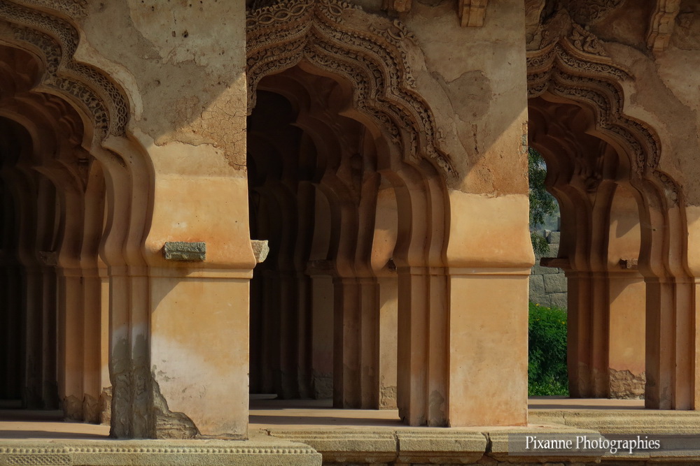 Asie, Inde du Sud, Karnataka, Hampi, Zenana Enclosure, Zanana, Lotus Mahal, Souvenirs de Voyages, Pixanne Photographies