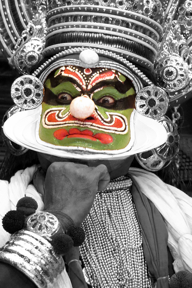 Asie, Inde du Sud, Kerala, Fort Cochin, Cochin, Kathakali, Souvenirs de Voyages, Pixanne Photographies