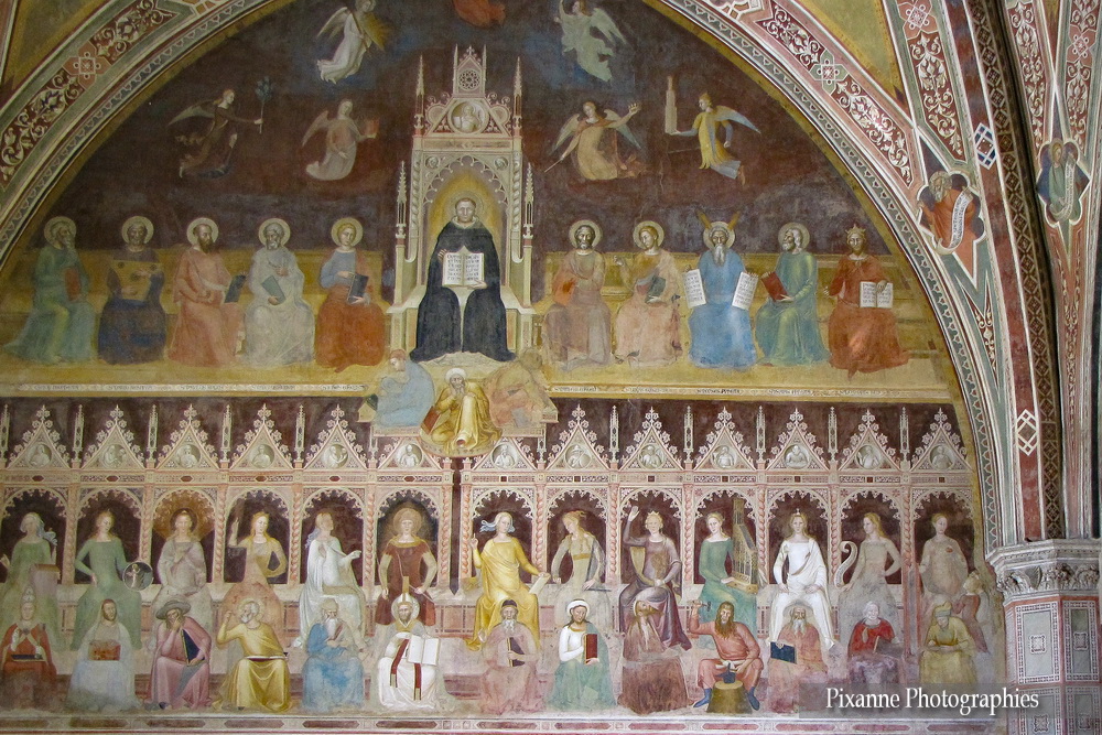Europe, Italie, Florence, Santa Maria Novella, Chapelle des Espagnols, triomphe de saint Thomas et l'allégorie des sciences, Souvenirs de Voyages, Pixanne Photographies