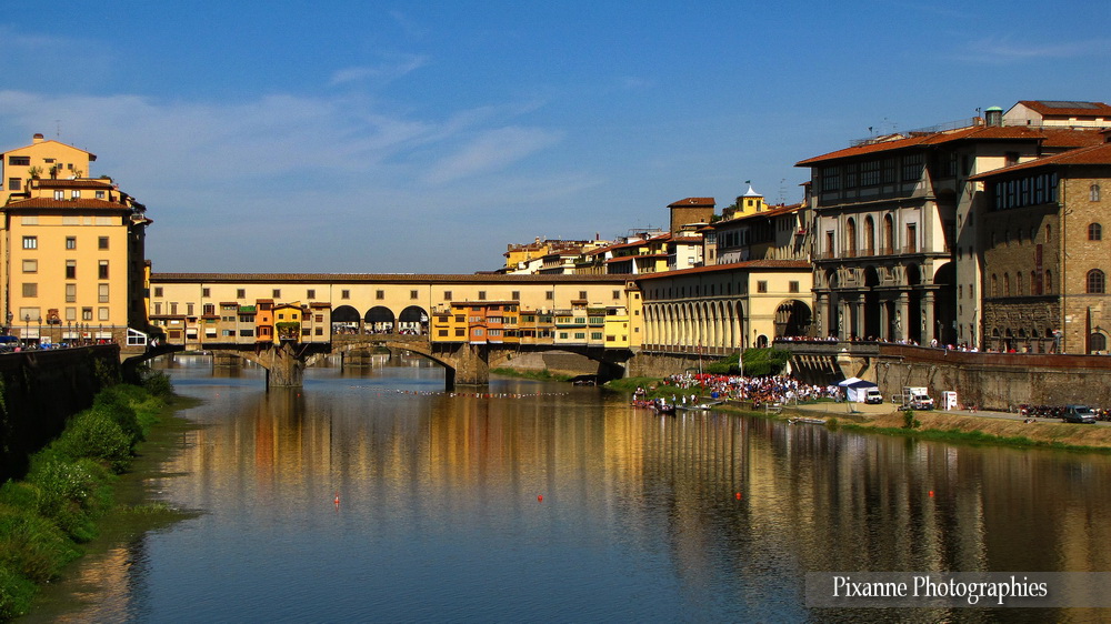 Europe, Italie, Florence, Arno, Ponte Vecchio, Souvenirs de Voyages, Pixanne Photographies
