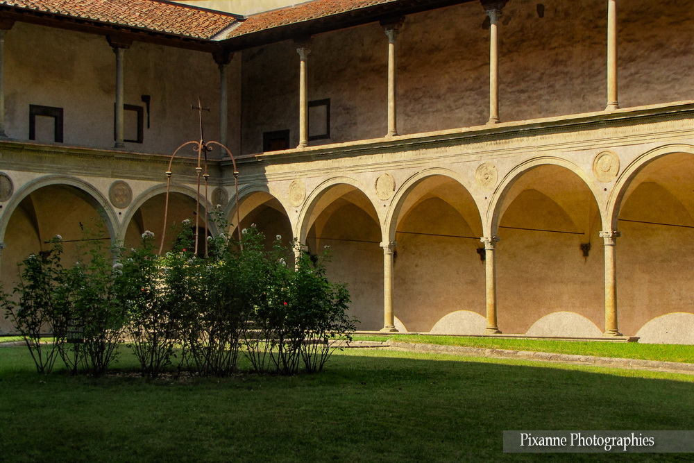 Europe, Italie, Florence, Santa Croce, Cloitre, Souvenirs de Voyages, Pixanne Photographies