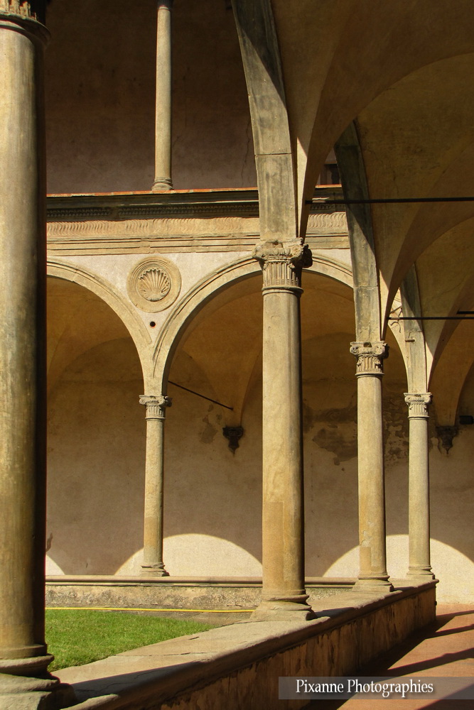 Europe, Italie, Florence, Santa Croce, Cloitre, Souvenirs de Voyages, Pixanne Photographies