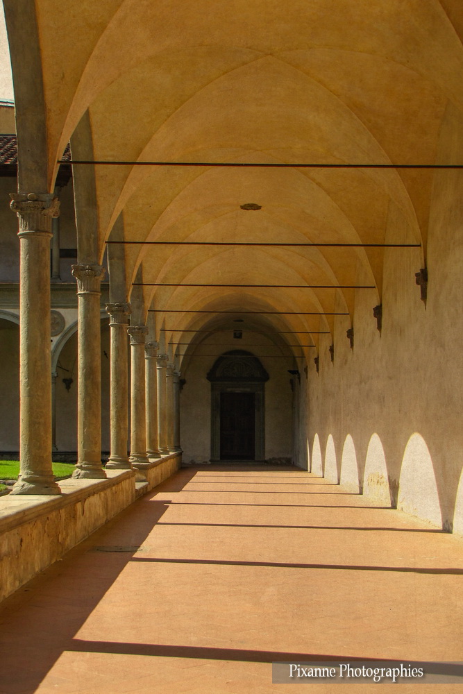 Europe, Italie, Florence, Santa Croce, Cloitre, Souvenirs de Voyages, Pixanne Photographies