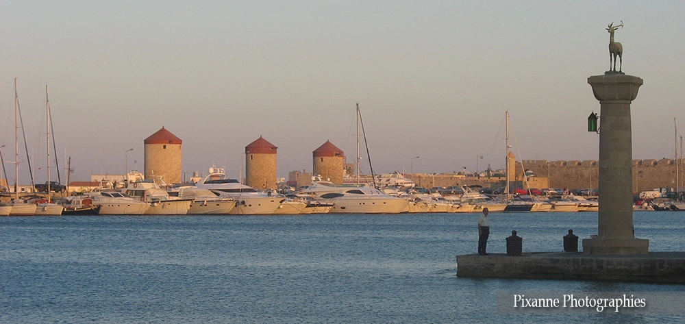 Europe, Grèce, Dodécanèse, Marina de Mandraki, Souvenirs de Voyages, Pixanne Photographies