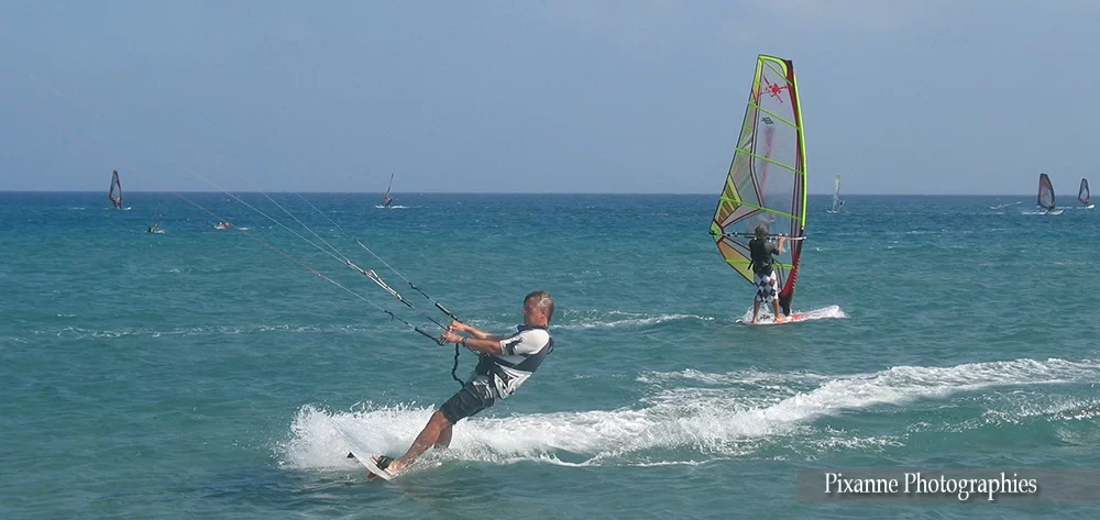 Europe, Grèce, Dodécanèse, Rhodes, Plage de Prasonisi, Kitesurf, Souvenirs de Voyages, Pixanne Photographies