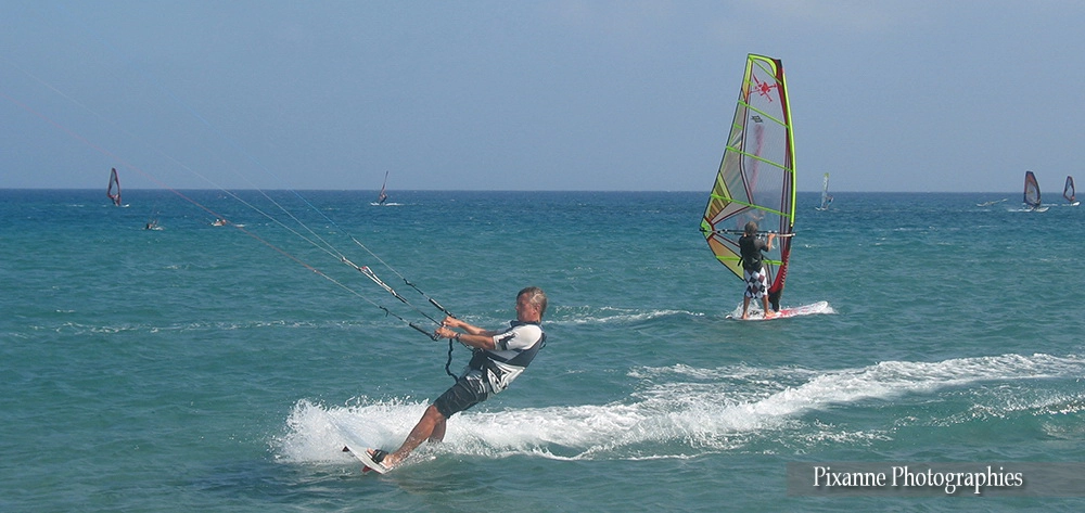 Europe, Grèce, Dodécanèse, Rhodes, Plage de Prasonisi, Kitesurf, Souvenirs de Voyages, Pixanne Photographies