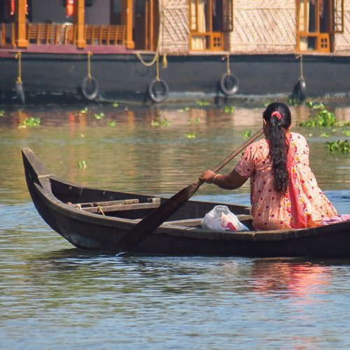 asie, inde, inde du sud, allepey, backwaters, bateau, souvenirs de voyages, pixanne photographies