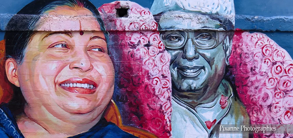 asie, inde, inde du sud, madurai, fresque, vandana shiva, souvenirs de voyages, pixanne photographies