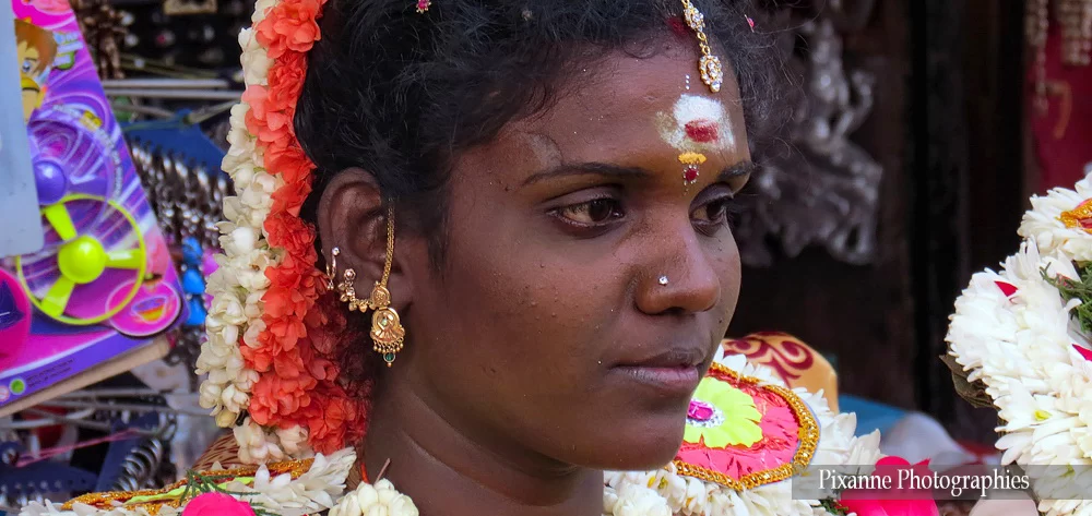 asie, inde, inde du sud, madurai, mariée, souvenirs de voyages, pixanne photographies