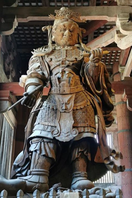 Asie, Japon, Nara, Todai Ji, Shitenno, Koumokuten, Komokuten, Gardien de l'Ouest, Rois Célestes, Souvenirs de Voyages, Pixanne Photographies