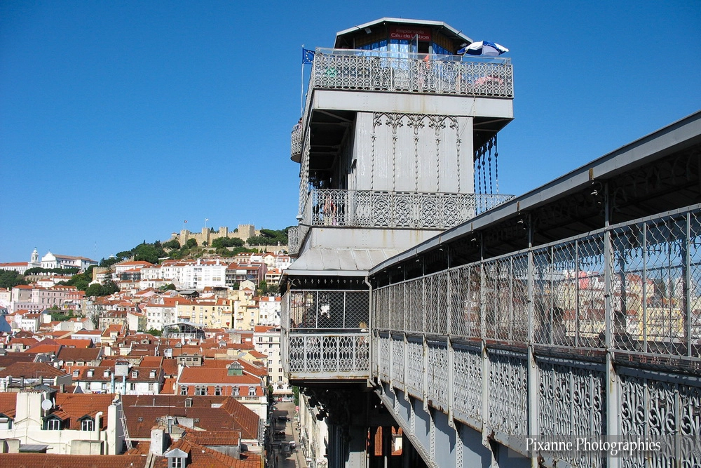 Europe, Portugal, Lisbonne, Ascenseur Santa Justa, Elevador Santa Justa, Souvenirs de Voyages, Pixanne Photographies