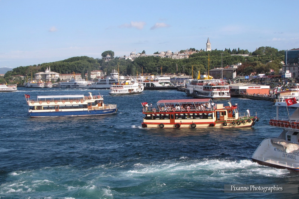 Asie, Europe, Turquie, Istanbul, Bosphore, Bateaux, Souvenirs de Voyages, Pixanne Photographies