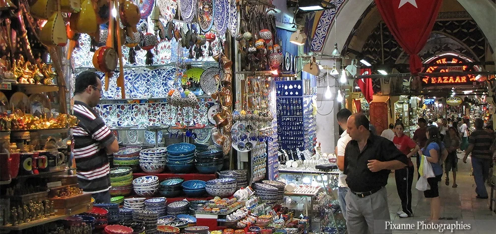 Asie, Europe, Turquie, Istanbul, Grand Bazar, Kapali Carsi, Souvenirs de Voyages, Pixanne Photographies